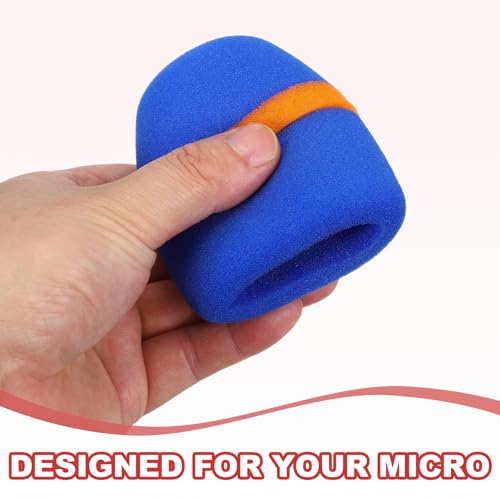 MECCANIXITY Wireless Handheld Microphone Silicone Handle Covers Blue - color: Blue