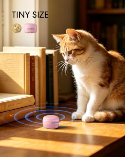 Mini Bluetooth Speaker Wireless, Tiny Speaker with Built-in Mic & TWS Pairing, Small Speaker for Indoor/Outdoor/Travel/Gifts (Pink) - color: Pink