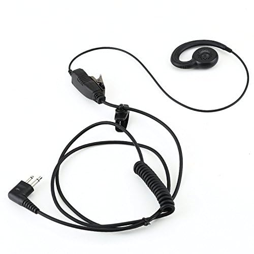 HWAYO Walkie Talkie Swivel Earpiece with Microphone and PTT for MOT Two Way Radio - Motorola Swivel Earpiece Compatible with Walkie Talkies CLS1410, CLS1100, HKLN4604A (1 Pack) - size: 1 Pack