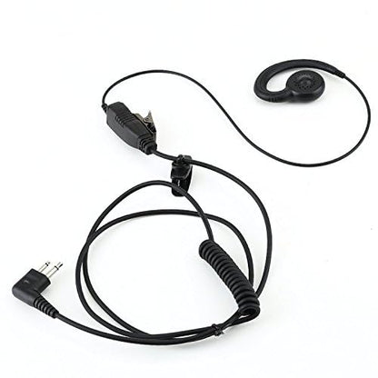 HWAYO Walkie Talkie Swivel Earpiece with Microphone and PTT for MOT Two Way Radio - Motorola Swivel Earpiece Compatible with Walkie Talkies CLS1410, CLS1100, HKLN4604A (1 Pack) - size: 1 Pack