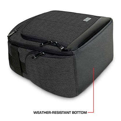 USA Gear VR Headset Backpack Travel Case Fits Meta Quest 3S, 3, 2, Controllers and Accessories - Virtual Reality Gaming Bag with Customizable Interior Dividers, Padded Backpack Straps (Black) - color: Black