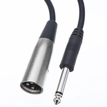 CableWholesale 3-Pin XLR Male to 1/4" Mono Male Audio Cable, 24 AWG Microphone Cable, 6 feet - style: XLR Male to 1/4-Inch Mono Male