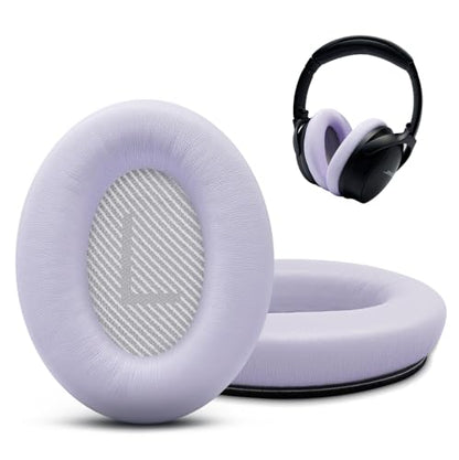 GEVO Premium Replacement Ear Pads for Bose QC35 & QC35ii - Chilled Lilac | Fits QuietComfort 35 & 35ii / SoundLink 1&2 AE（Over-Ear）- Soft Protein Leather · Adaptive Memory Foam and Extra Durable - color: Purple