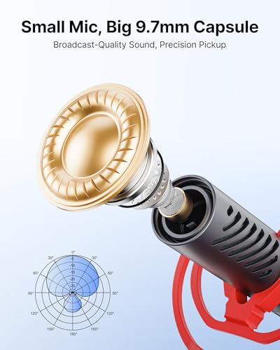 BOYA BY-MM1 AI On-Camera Shotgun Mic for Camera, DSLR, iPhone, Android