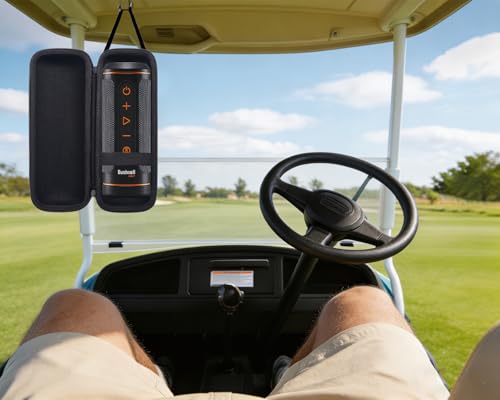 Hard Protective Travel Case Compatible with Bushnell Wingman 2 /Bushnell Wingman Golf GPS Bluetooth Speaker（Black）