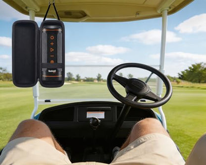 Hard Protective Travel Case Compatible with Bushnell Wingman 2 /Bushnell Wingman Golf GPS Bluetooth Speaker（Black）