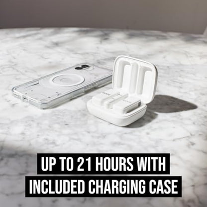 RØDE Wireless Micro - Wireless Microphone for Lightning iPhone (X Through 14) - Two Mics with Charge Case for Smartphone Content Creation, White - NOT for iPhone 15/16 or USB-C | Wireless Microphone for Lightning iPhone (X Through 14), Two Mics with Charg
