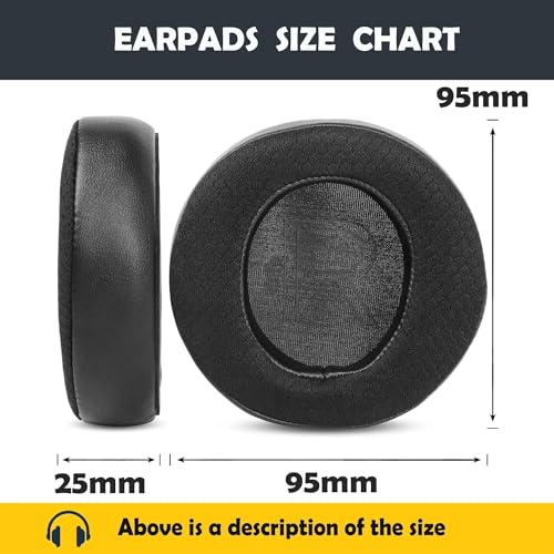 AW510H Earpads Cushion for AW310H/AW510H/7.1 PC Gaming Headsets Ear Covers with Cooling Gel Layer and Memory Foam