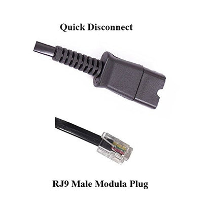 INNOTALK Headset Adapter, U10P, 27190-01, for Most Desk Phone RJ9 Modular Port, for Plantronics Quick Disconnect Headset - size: U10P, Most Desk Phone RJ9