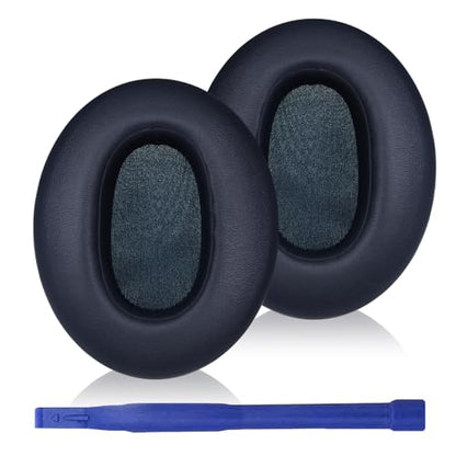 WH-XB910N Replacement Earpads Ear Cushions with Net and Buckle,Noise Canceling Headset Cover Ear Pads Repair Parts for Sony WH-XB910N Over-Ear Wired&Wireless Headphone(Blue) | Softer Protein Leather & High-Density Memory Foam Earpads for Sony YY2951, Adde