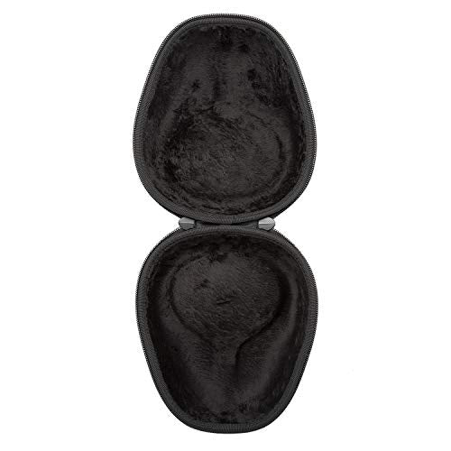 Knox Gear Universal Hard Shell Headphone Case | Plush velvet interior, 360-degree zipper closure, Fits 4-inch earcup models