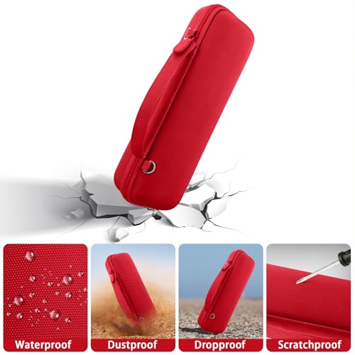 Hard Case for JBL Flip 7 Portable Wireless Bluetooth Speaker - color: Red Case