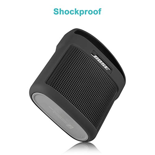 Protective Silicone Stand Up Case with Handle Compatible with Bose SoundLink Color Speaker II（Dark Gray - color: Dark Gray