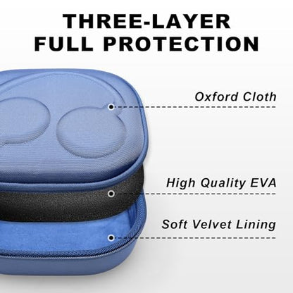 Hard Case for JBL Headphones, Blue | Compatible with JBL Junior 320/ 320BT/Junior 470NC/JR 460NC/ Tune 520BT 510BT 720BT 770NC 670NC/ Live 670NC 770NC Headphone - color: Blue