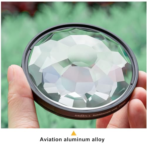 GREEN.L 67mm Kaleidoscope Prism Lens Filter Photography Prism Crystal Glass Effect Filter - size: 67mm, style: Kaleidoscope Prism Filter