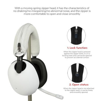 Comfortable Headband Cushion Replacement for H9/H7 Headphones Headbeam Zipper Cover Upgrades Wearing Headphone Cover - color: Gray