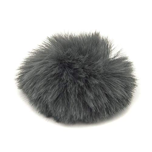 Lapel Mic Windscreen, Portable Audio Furry Wind Muff Outdoor Microphones Comfortable Soft Lavalier(Grey) - color: Grey