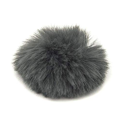 Lapel Mic Windscreen, Portable Audio Furry Wind Muff Outdoor Microphones Comfortable Soft Lavalier(Grey) - color: Grey