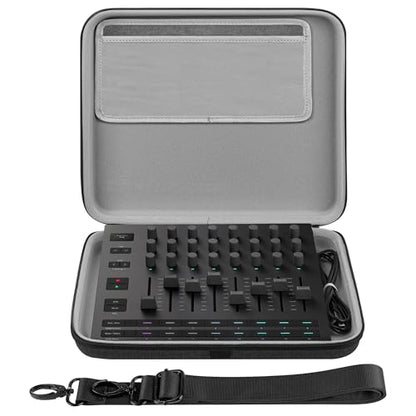 GEEKRIA Hard Shell Travel Case Compatible with Novation Launch Control XL 3, AlphaTheta SLAB MIDI Controller, Audio Mixer Carrying Bag (Dark Gray) - size: for Launch Control XL 3
