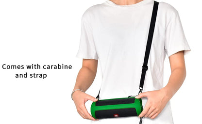 PAIYULE Silicone Case for FLIP 5 Portable Bluetooth Speaker, Green | Gel Soft Skin Cover, Rubber Case, Travel Carry Pouch with Strap (Speaker and Accessories not Included) - color: Green
