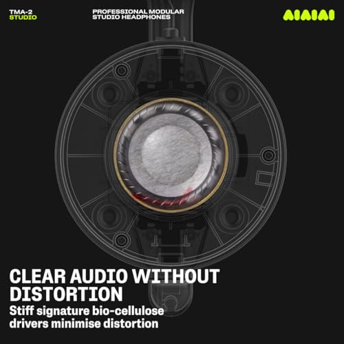 AIAIAI TMA-2 Studio Wired Black Over-Ear Headphones, Alcantara Memory Foam - style: TMA-2 Studio