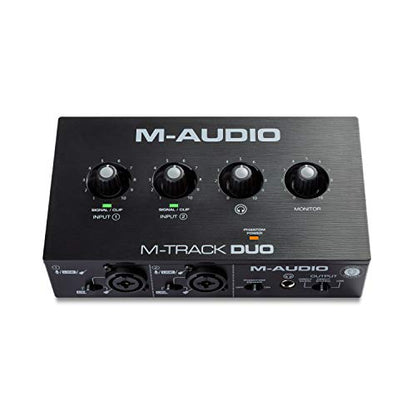 M-AUDIO M-Track Duo USB Audio Interface | Dual XLR, Line and DI Inputs, Professional Software Suite for Recording, Streaming, and Podcasting - size: Audio Interface, style: Interface Only