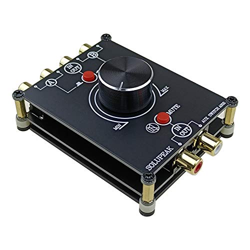 2-Way Stereo L/R RCA Switch Selector 2 in 1 Out Audio Passive Signal Switcher Splitter Box - color: 2 ports RCA switch(2 IN 1 OUT)