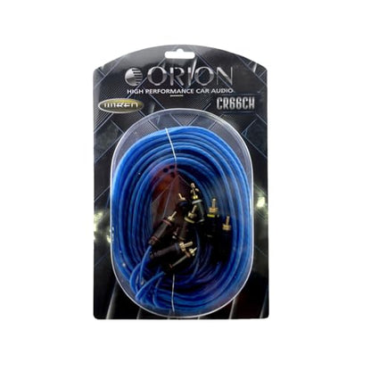 Orion Wired CR66CH 6-Channel RCA Cable, 17-Ft Blue CCA Car Audio Interconnect, RCA Male to Male Straight Connectors, Amplifier, Speakers, Home Theaters, Subwoofers, Hi-Fi Systems & DSP Signal Cable - style: 6 CH - 17 FEET