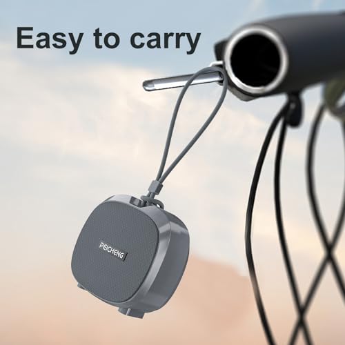 PEICHENG Speaker, Small Portable Bluetooth Wireless IPX5 Waterproof Shower Speaker,Loud Stereo Sound Deep Bass,TWS Paire, RGB Lights,Long Playtime for Outdoor Party, Great Gift,1PC(Gray) - color: Gray