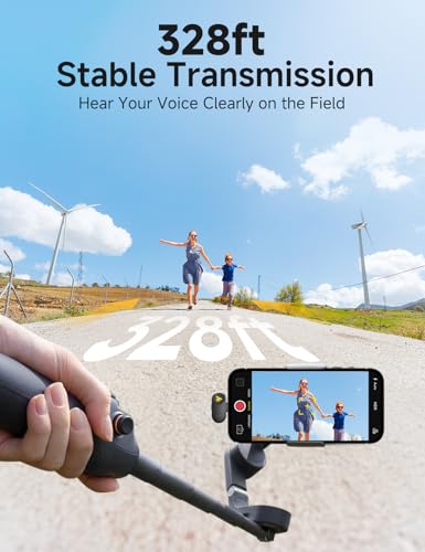 MAONO T1 Wireless Microphone for iPhone/Android (USBC/Lightning Combo Set) - color: Black