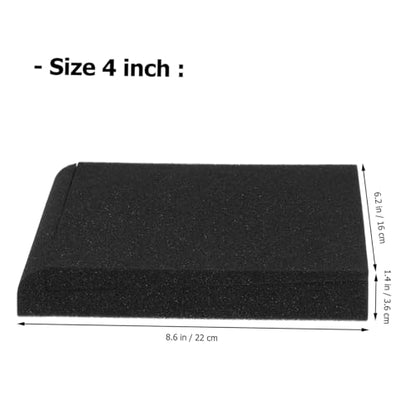 6pcs Small Speaker Isolation Pads High-density Cushion Absorbing Easy to Install for Home and Studio Monitors