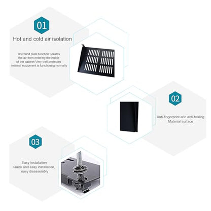 Server Rack Shelf - 2Pcs 1U Rack Shelf for 19 Inch Cases - Ideal for Audio Racks, Network Equipment Shelf Mounting, Cantilever Mount (1U-2pcs)