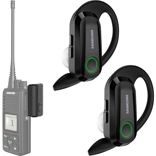 SAMCOM BTEAR-02 Wireless Earpiece with Mic for FPCN10A/FPCN30A Radio, 1 Set