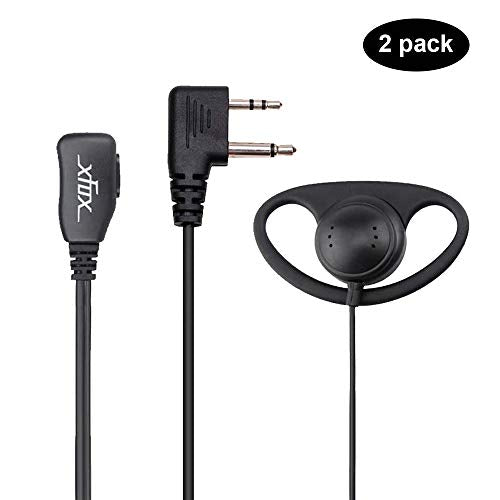 2Pin D Shape Earpiece Headset (2)