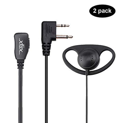2Pin D Shape Earpiece Headset (2)