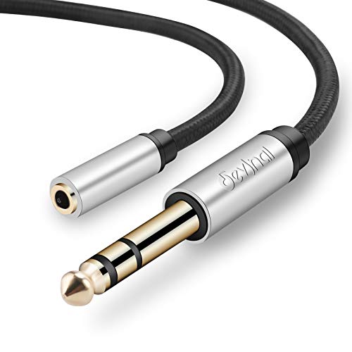 1/4 inch to 3.5mm Female Long Headphone Extension Cable, 6.35mm to 3.5mm (1/8" inch) Female TRS Adapter, Quarter inch to Minijack Female Stereo Cord Converter Connector 10 feet/ 3M - size: 10 ft, style: 3.5mm Female to 1/4" Male