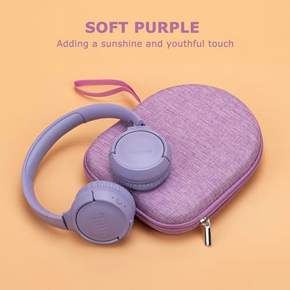 Ginsco Case Compatible with JBL Tune 510BT/520BT/500BT with Sony WH-CH520/510, Ultra-Slim Hard Shell Headphone Case for On Ear Headphones (Purple) - color: Purple