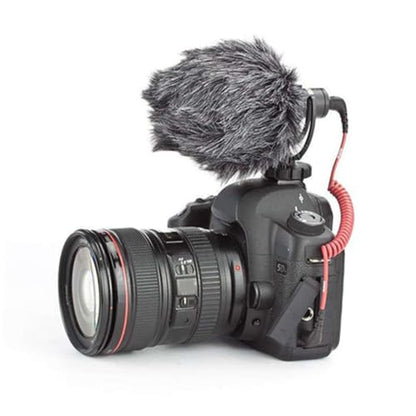 BESTonZON Mic Furry Windscreen Cover for Camera Microphones High-performance Accessory for and Smartphone Use Easy to Install Sound Absorption