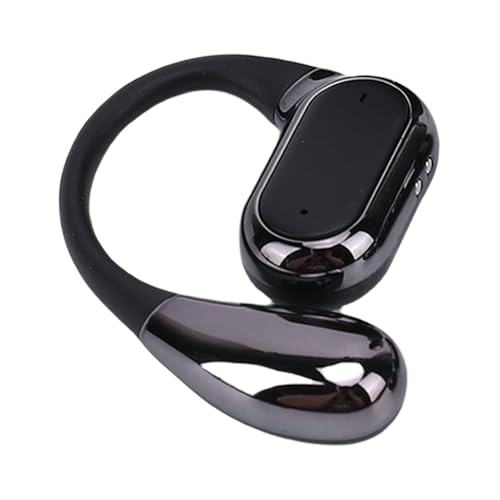 Dpofirs Wireless Earhook Earbuds, Sports Bluetooth Headphones ENC Noise Cancellation, HiFi Sound Over Ear Earphones 60H Playtime for Cycling Running Workout (Black) - color: Black