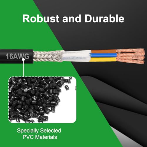 MOOKEERF 16/4 Shielded Wire 50FT,16AWG 4 Conductor Shielded Cable Stranded Pure Copper CNC Wire for CNC Router Machine,CNC VFD Spindle,3D Printer,Stepper Motor,Transformer,etc. - size: 50FT, style: 16AWG(4 Conductor)