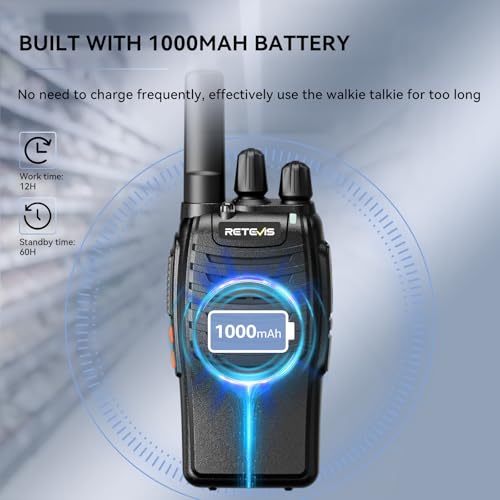Retevis H777 Walkie Talkies for Adults with Clear Audio, Flashlight USB C | Rechargeable Portable FRS-Two Way Radio 10 Pack for School Event Planning, Emergency Alarm, Short Antenna, Compact to Carry - style: Without Screen
