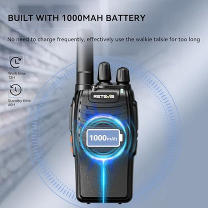 Retevis H777 Walkie Talkies for Adults with Clear Audio, Flashlight USB C | Rechargeable Portable FRS-Two Way Radio 10 Pack for School Event Planning, Emergency Alarm, Short Antenna, Compact to Carry - style: Without Screen