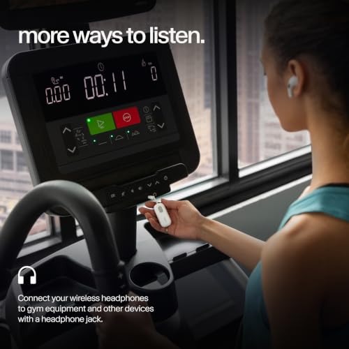 Twelve South AirFly SE, Bluetooth Wireless Audio Transmitter Adapter, White | Bluetooth Adapter for AirPods/Headphones, 20+ Hr Battery, Works with 3.5mm aux Jacks on Airplanes, TVs, Gym Equipment, Travel - color: White, style: AirFly SE
