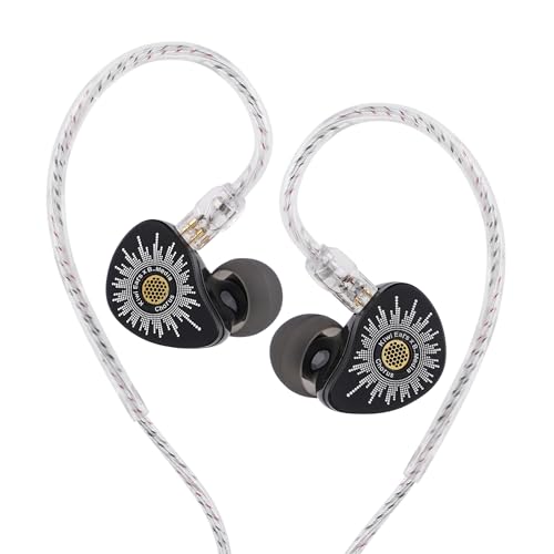 Kiwi Ears x B_Media Chorus in Ear Monitor, DLC Diaphragm Dynamic Driver IEM (3.5mm No Mic)+Kiwi Ears SONICAP Waterproof IEM Hard Case (Black)