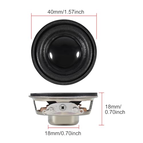 6Pcs 1.5Inch 40MM Mini Portable Speakers 4ohm 3W Full Frequency Stereo Sound Small HiFi Speaker