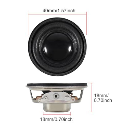 6Pcs 1.5Inch 40MM Mini Portable Speakers 4ohm 3W Full Frequency Stereo Sound Small HiFi Speaker