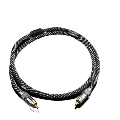 HiFi RCA Coaxial Audio Cable Hi-End RCA to RCA Male SPDlF Digital Coaxial Cable for DVD Projector TV Speaker Amplifier((=0.5m) - size: (=0.5m