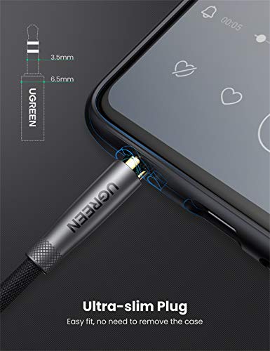 UGREEN 3.5mm Audio Cable, Nylon Braided, Male to Male, Hi-Fi Sound, 3FT - size: 3 feet