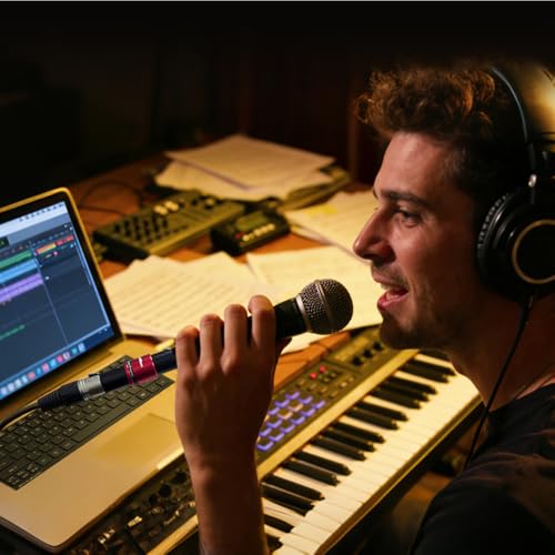 StudioMan DPM1 XLR Dynamic Microphones Preamp, 29dB Gain & Low-Noise Signal Boost, Plug-and-Play Metal Adapter,48V Phantom Power Required（not Included,Only for Dynamic Mics-for Studio/Stage