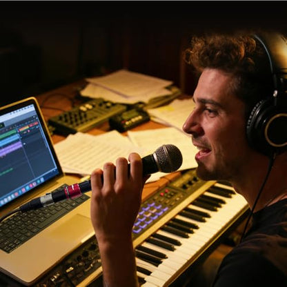 StudioMan DPM1 XLR Dynamic Microphones Preamp, 29dB Gain & Low-Noise Signal Boost, Plug-and-Play Metal Adapter,48V Phantom Power Required（not Included,Only for Dynamic Mics-for Studio/Stage